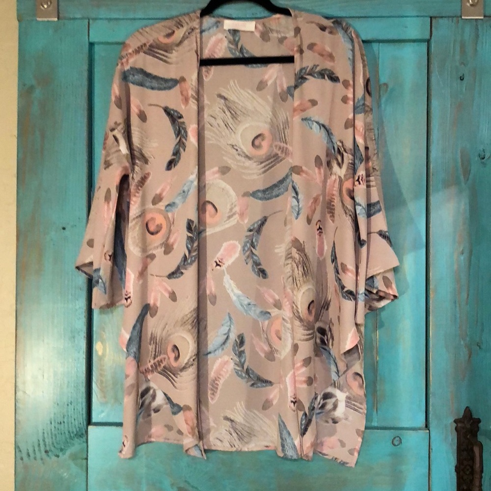 Bell sleeve kimono